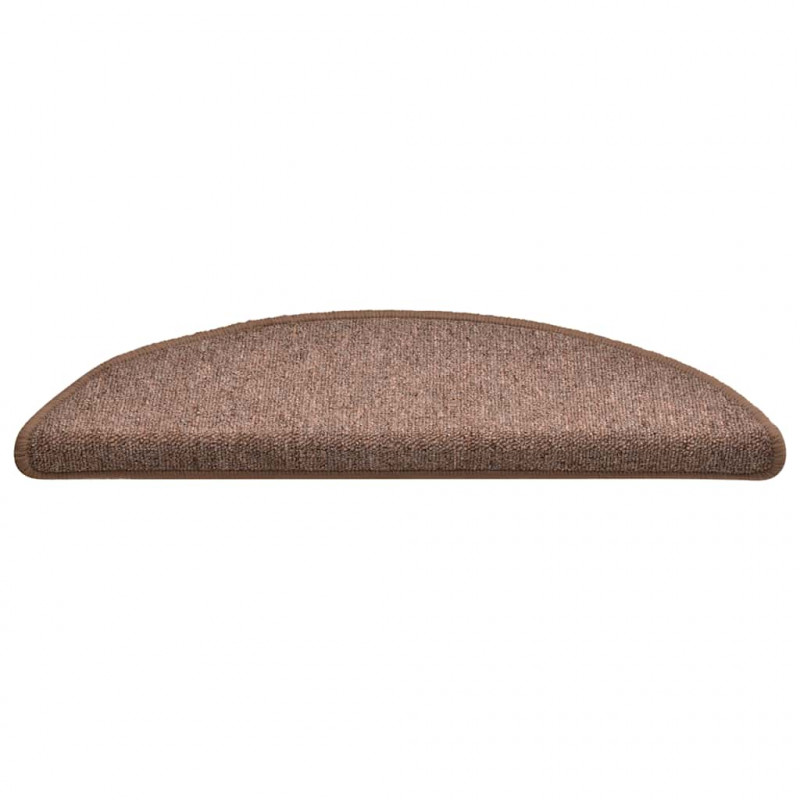 Maty na schody 30 szt. 56x17x3 cm Brązowe półokrągłe