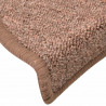 Maty na schody 30 szt. 56x17x3 cm Brązowe półokrągłe