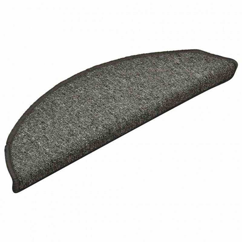 Maty na schody 30 szt. 56x17x3 cm Ciemnoszary Półokrągły