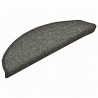 Maty na schody 30 szt. 56x17x3 cm Ciemnoszary Półokrągły