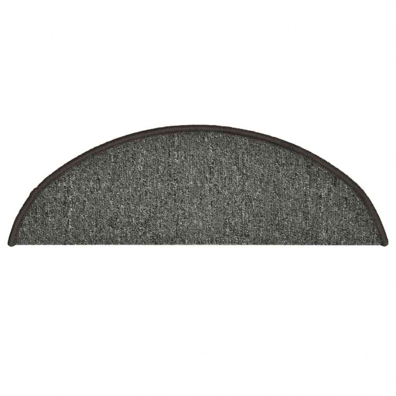 Maty na schody 30 szt. 56x17x3 cm Ciemnoszary Półokrągły