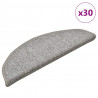 Maty na schody 30 szt. 56x17x3 cm Jasnoszare półokrągłe
