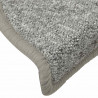 Maty na schody 30 szt. 56x17x3 cm Jasnoszare półokrągłe