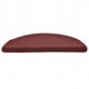 Maty na schody 30 szt. 56x17x3 cm Bordeaux Półokrągłe