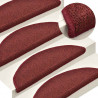 Maty na schody 30 szt. 56x17x3 cm Bordeaux Półokrągłe