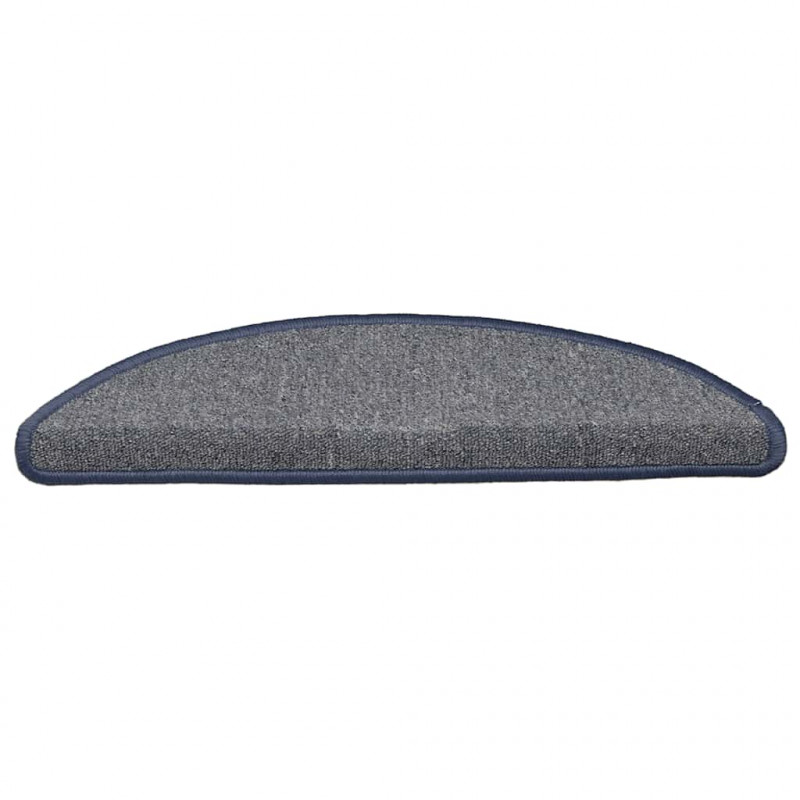 Maty na schody 30 szt. 56x17x3 cm, jasnoszare i niebieskie, półokrągłe