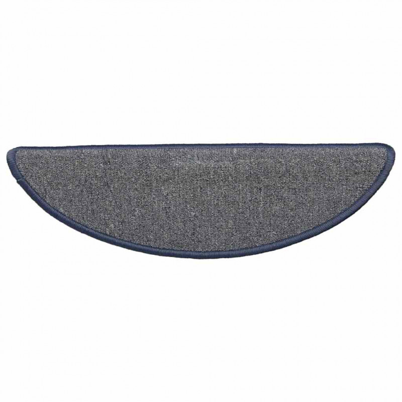 Maty na schody 30 szt. 56x17x3 cm, jasnoszare i niebieskie, półokrągłe