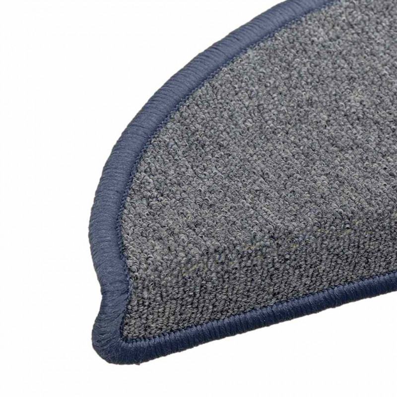 Maty na schody 30 szt. 56x17x3 cm, jasnoszare i niebieskie, półokrągłe