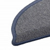 Maty na schody 30 szt. 56x17x3 cm, jasnoszare i niebieskie, półokrągłe