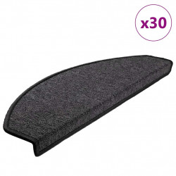 Maty na schody 30 szt. 65x24x4 cm Antracytowe półokrągłe duże