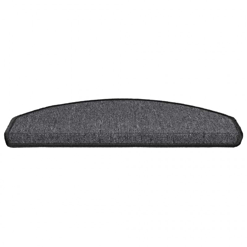 Maty na schody 30 szt. 65x24x4 cm Antracytowe półokrągłe duże