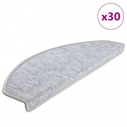 Maty na schody 30 szt. 65x24x4 cm Jasnoszare Półokrągłe Duże