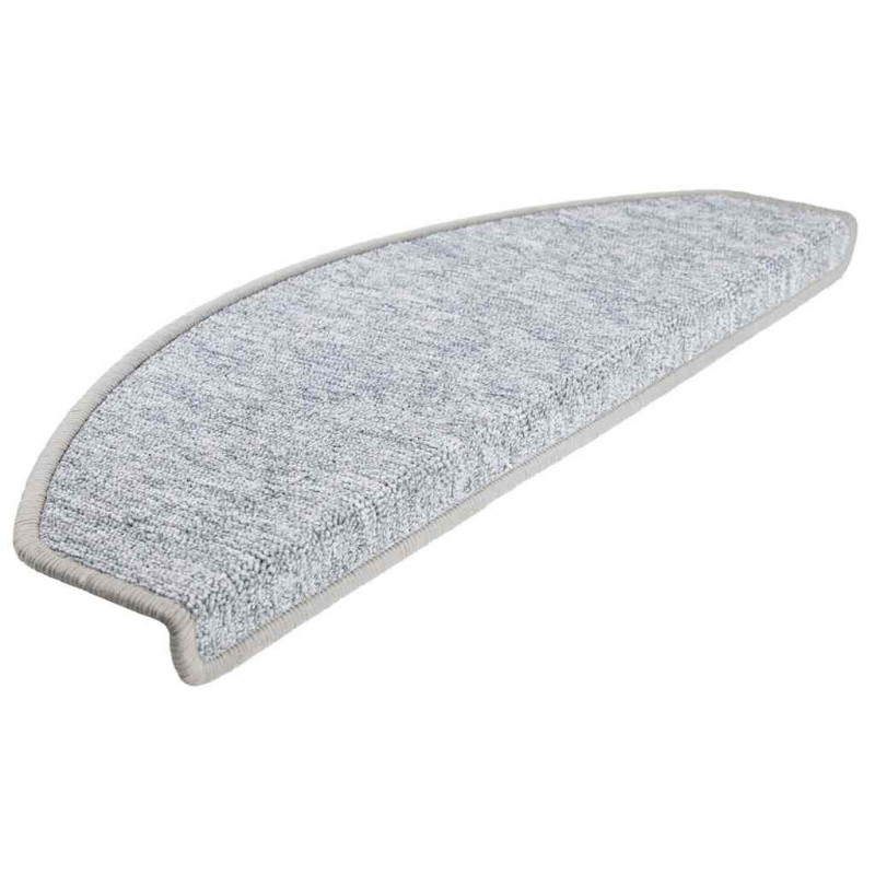 Maty na schody 30 szt. 65x24x4 cm Jasnoszare Półokrągłe Duże