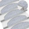 Maty na schody 30 szt. 65x24x4 cm Jasnoszare Półokrągłe Duże