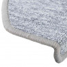Maty na schody 30 szt. 65x24x4 cm Jasnoszare Półokrągłe Duże
