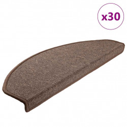 Maty na schody 30 szt. 65x24x4 cm Brąz kawowy Półokrągły Duży