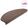 Maty na schody 30 szt. 65x24x4 cm Brąz kawowy Półokrągły Duży