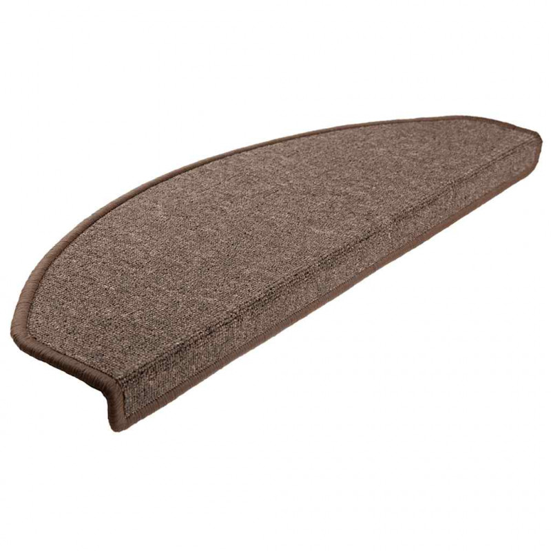 Maty na schody 30 szt. 65x24x4 cm Brąz kawowy Półokrągły Duży