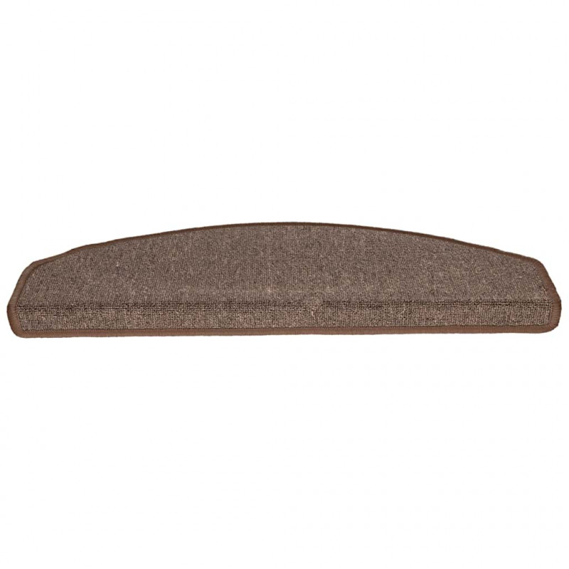 Maty na schody 30 szt. 65x24x4 cm Brąz kawowy Półokrągły Duży