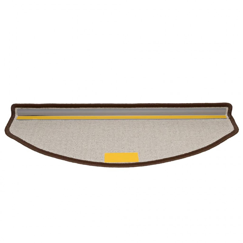 Maty na schody 30 szt. 65x24x4 cm Brąz kawowy Półokrągły Duży