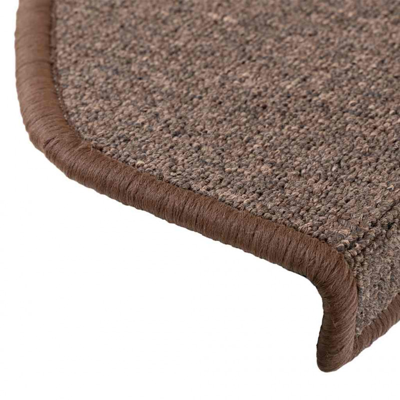 Maty na schody 30 szt. 65x24x4 cm Brąz kawowy Półokrągły Duży
