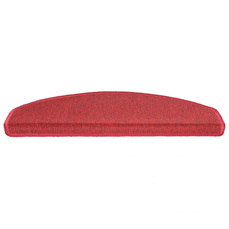 Maty na schody 30 szt. 65x24x4 cm Czerwone Półokrągłe Duże