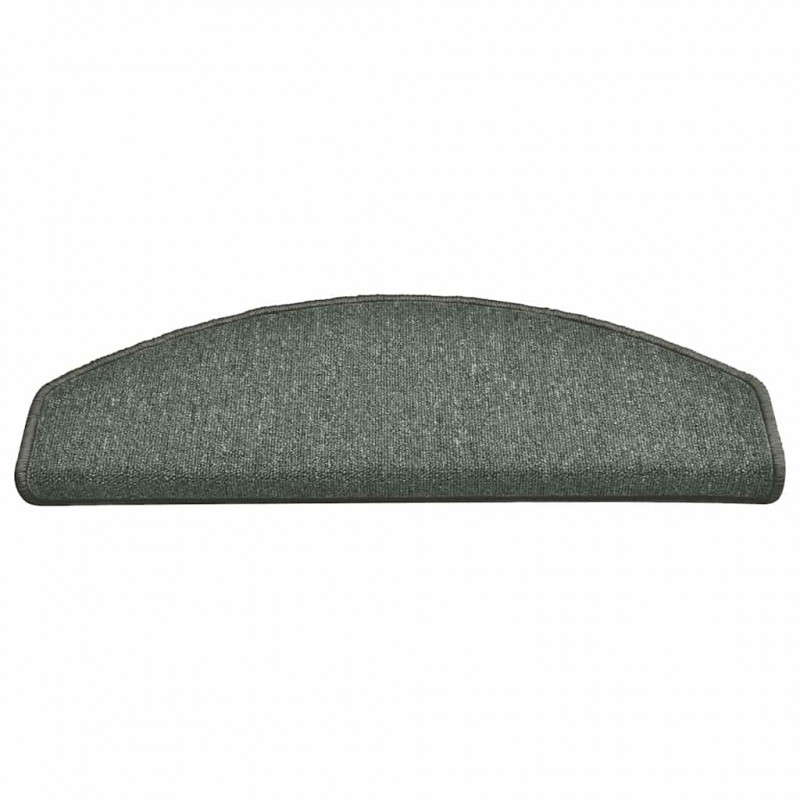 Maty na schody 30 szt. 65x24x4 cm Ciemnozielone Półokrągłe Duże
