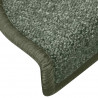 Maty na schody 30 szt. 65x24x4 cm Ciemnozielone Półokrągłe Duże