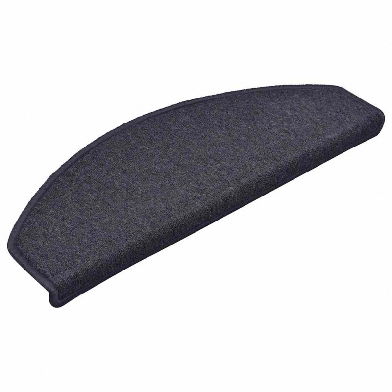 Maty na schody 30 szt. 65x24x4 cm Ciemnoszare i niebieskie, półokrągłe, duże