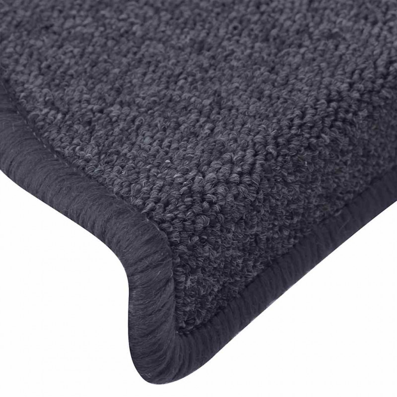 Maty na schody 30 szt. 65x24x4 cm Ciemnoszare i niebieskie, półokrągłe, duże