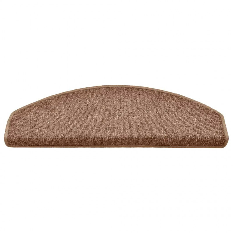 Maty na schody 30 szt. 65x24x4 cm Brązowe półokrągłe duże