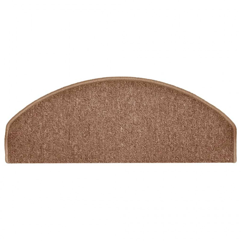 Maty na schody 30 szt. 65x24x4 cm Brązowe półokrągłe duże