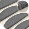 Maty na schody 30 szt. 65x24x4 cm Ciemnoszary Półokrągły Duży