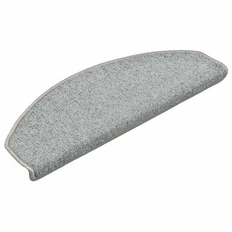 Maty na schody 30 szt. 65x24x4 cm Jasnoszare Półokrągłe Duże