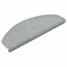 Maty na schody 30 szt. 65x24x4 cm Jasnoszare Półokrągłe Duże
