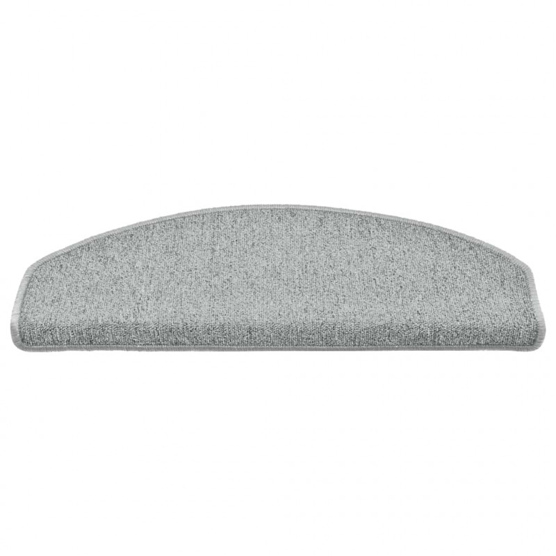 Maty na schody 30 szt. 65x24x4 cm Jasnoszare Półokrągłe Duże