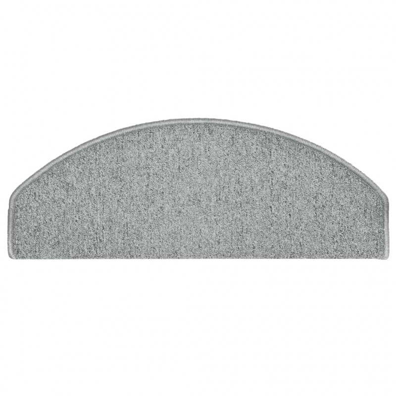Maty na schody 30 szt. 65x24x4 cm Jasnoszare Półokrągłe Duże