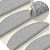 Maty na schody 30 szt. 65x24x4 cm Jasnoszare Półokrągłe Duże