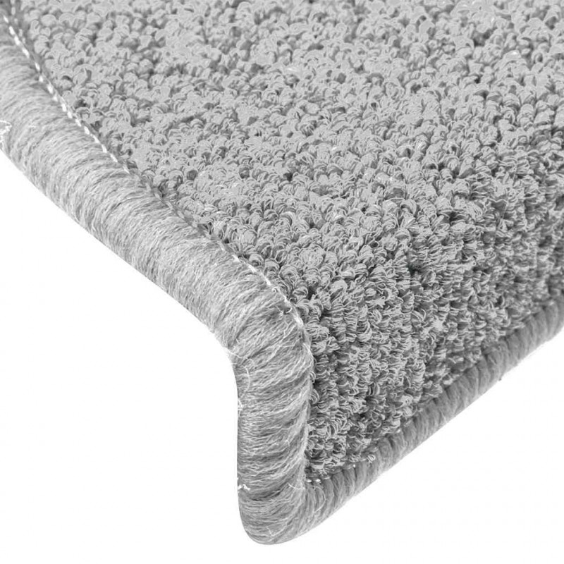 Maty na schody 30 szt. 65x24x4 cm Jasnoszare Półokrągłe Duże