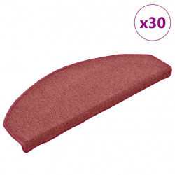 Maty na schody 30 szt. 65x24x4 cm Bordeaux Półokrągłe Duże
