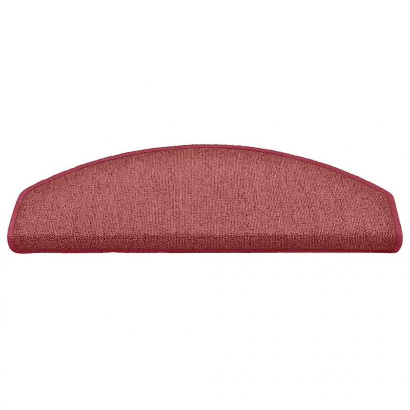 Maty na schody 30 szt. 65x24x4 cm Bordeaux Półokrągłe Duże