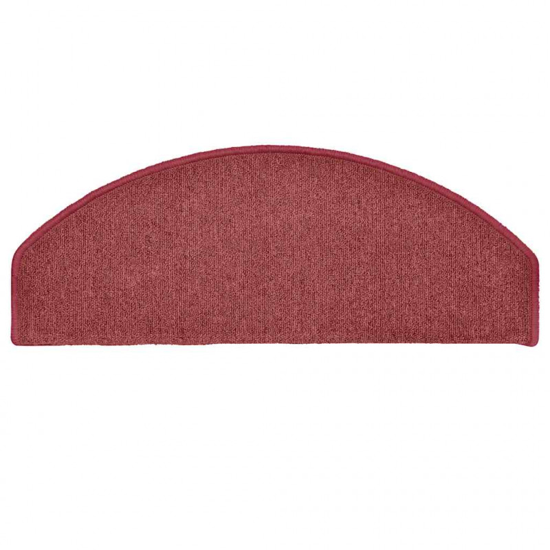 Maty na schody 30 szt. 65x24x4 cm Bordeaux Półokrągłe Duże