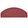Maty na schody 30 szt. 65x24x4 cm Bordeaux Półokrągłe Duże