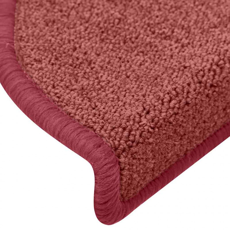 Maty na schody 30 szt. 65x24x4 cm Bordeaux Półokrągłe Duże