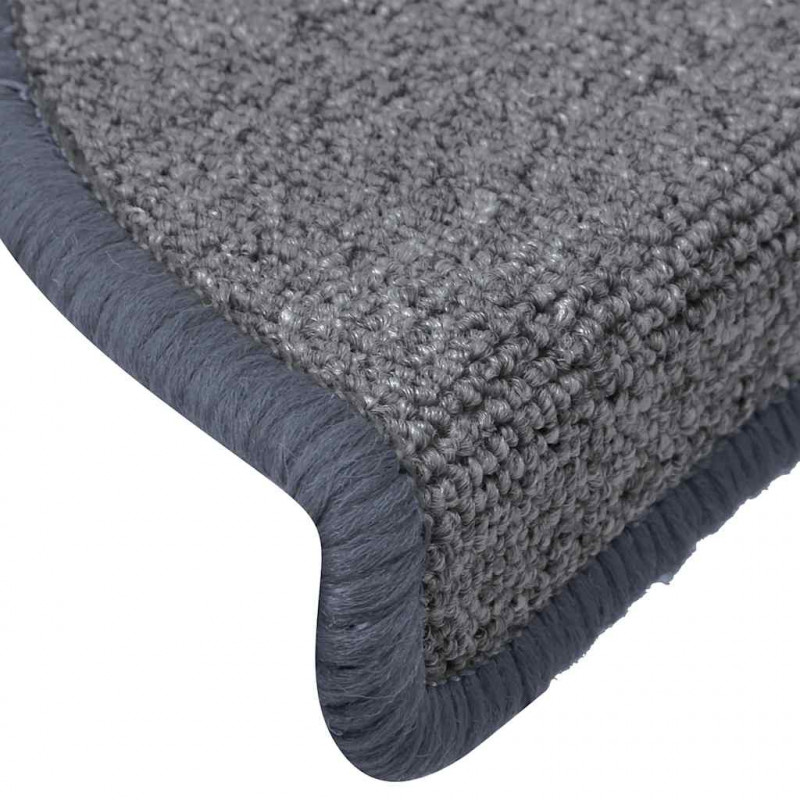 Maty na schody 30 szt. 65x24x4 cm Jasnoszare i niebieskie, półokrągłe, duże