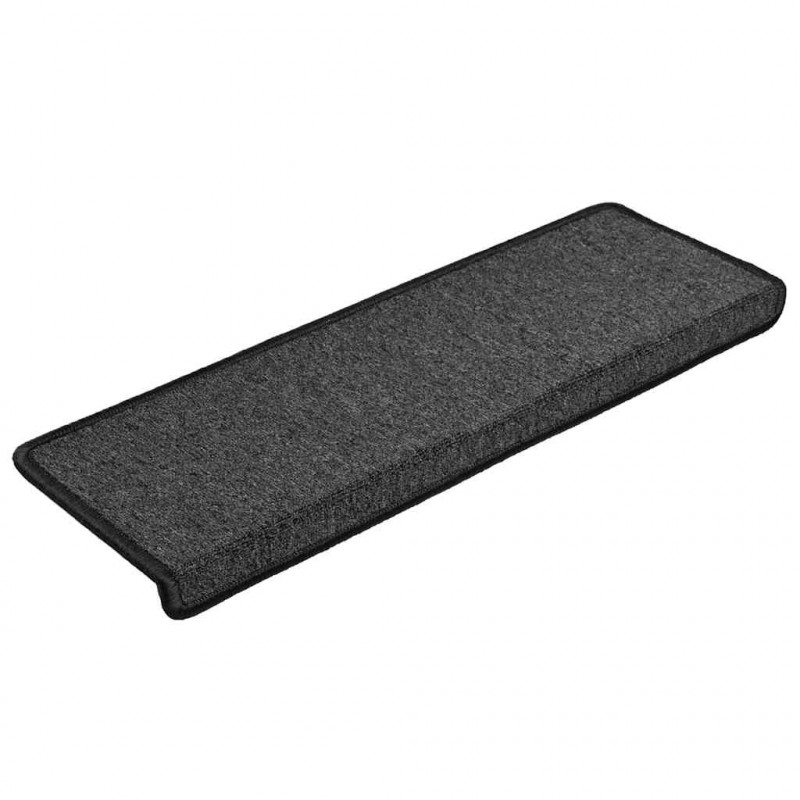 Maty na schody 30 szt. 65x21x4 cm Antracytowe, prostokątne krawędzie