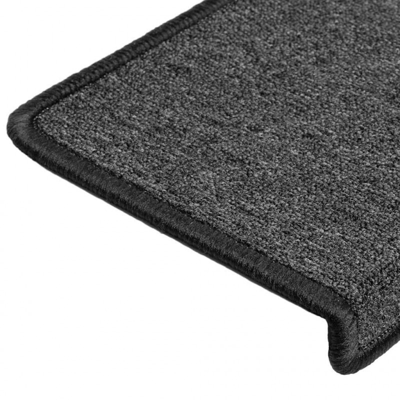 Maty na schody 30 szt. 65x21x4 cm Antracytowe, prostokątne krawędzie