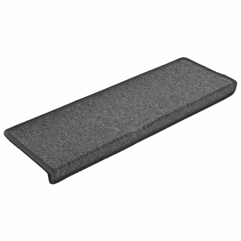Maty na schody 30 szt. 65x21x4 cm Ciemnoszary prostokątny brzeg