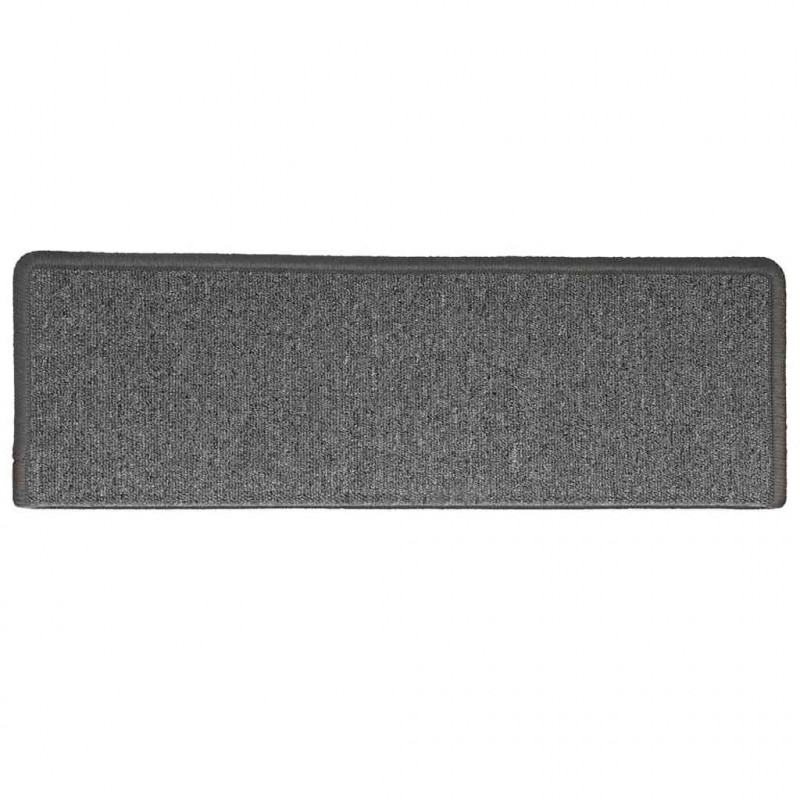 Maty na schody 30 szt. 65x21x4 cm Ciemnoszary prostokątny brzeg