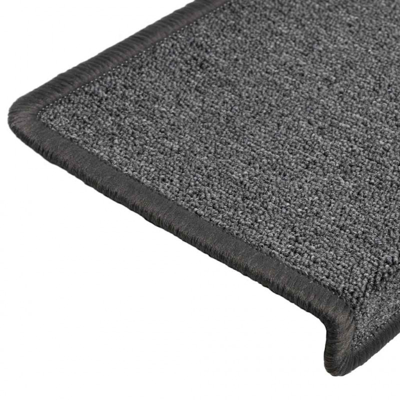 Maty na schody 30 szt. 65x21x4 cm Ciemnoszary prostokątny brzeg